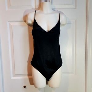 Topshop Satin-look bodysuit size 10